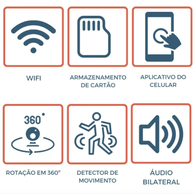 FRETE GRÁTIS - Câmera de Segurança Inteligente SafeHome® Wifi FullHD Original