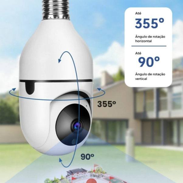 FRETE GRÁTIS - Câmera de Segurança Inteligente SafeHome® Wifi FullHD Original