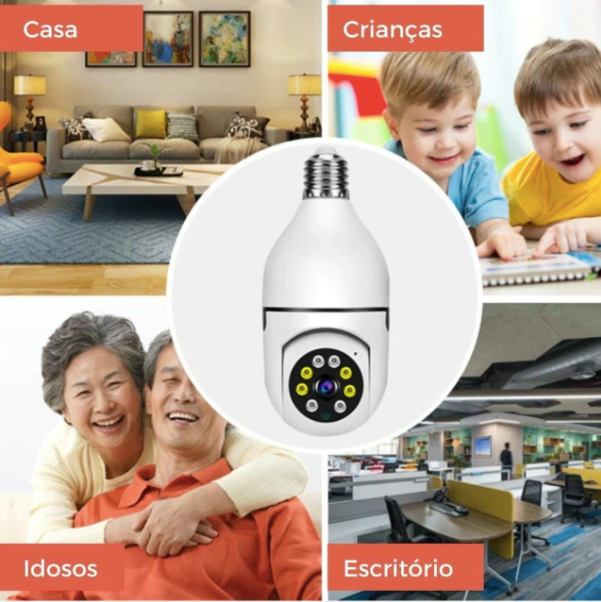 FRETE GRÁTIS - Câmera de Segurança Inteligente SafeHome® Wifi FullHD Original